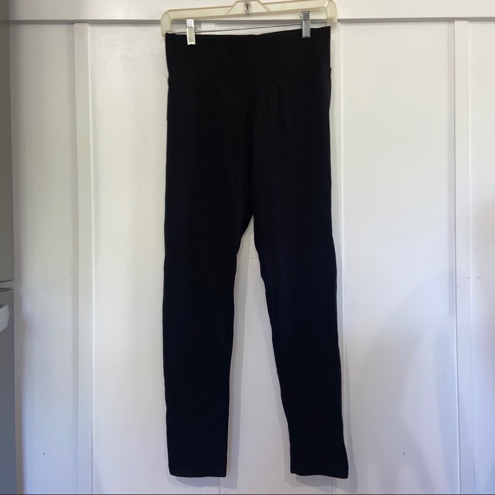 plain black leggings
